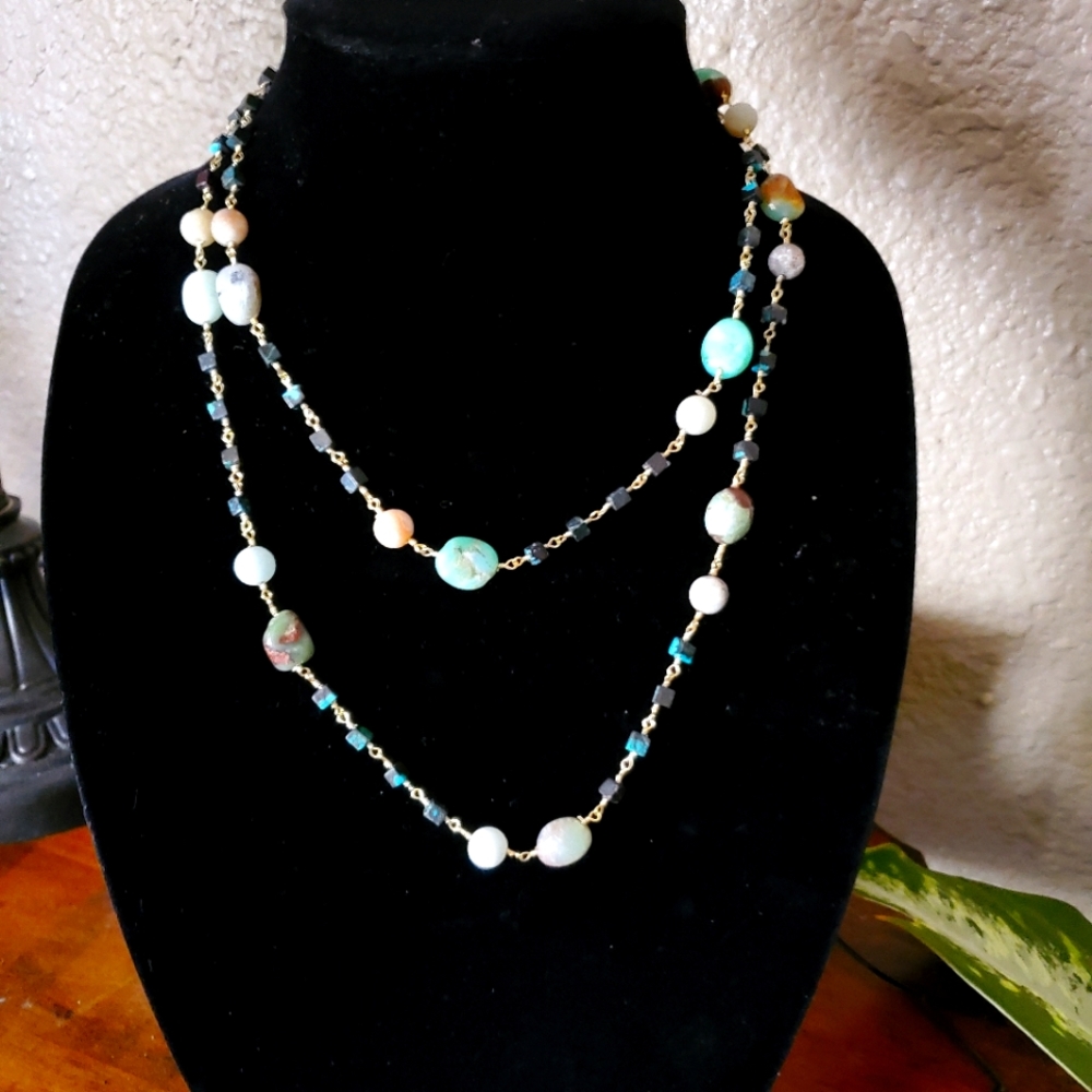 Semi Precious Stoned Necklace